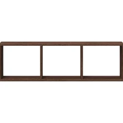 vidaXL Armario de pared madera ingeniería marrón roble 100x16x30 cm Marrón roble Hot