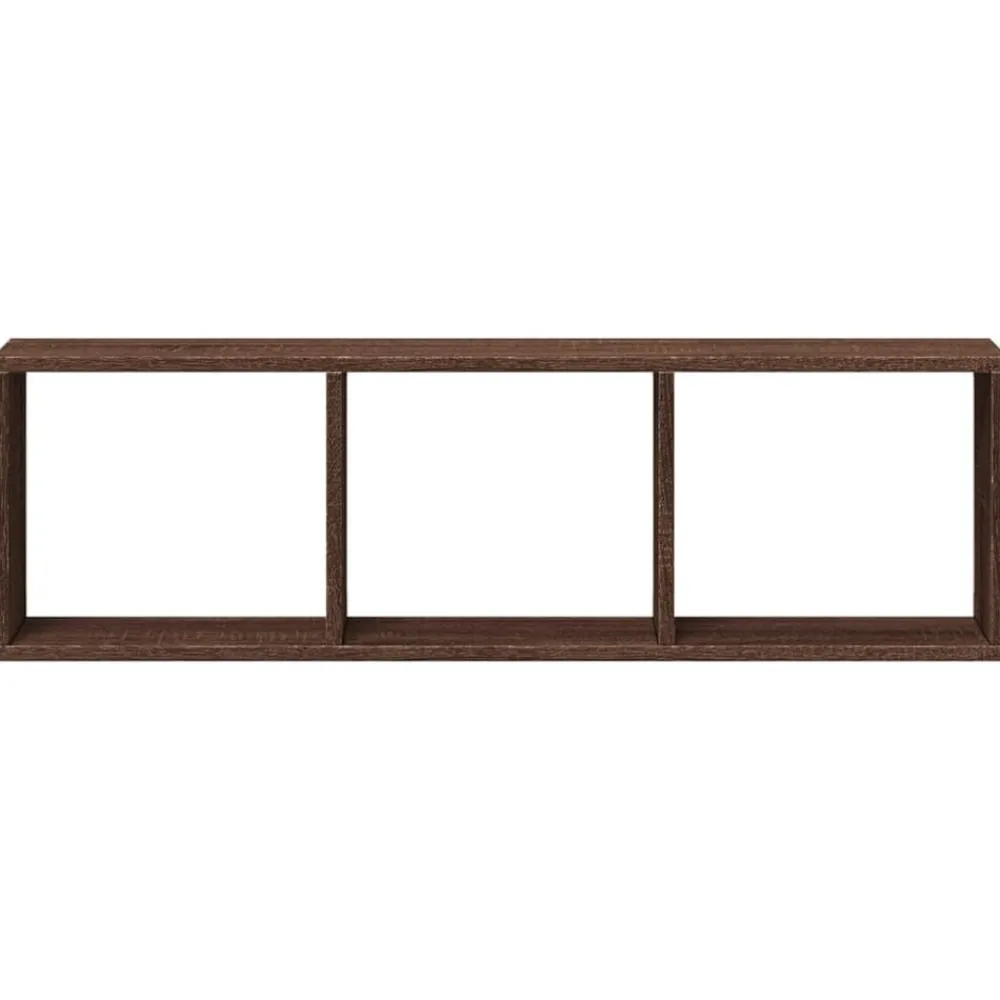 vidaXL Armario de pared madera ingeniería marrón roble 100x16x30 cm Marrón roble Hot