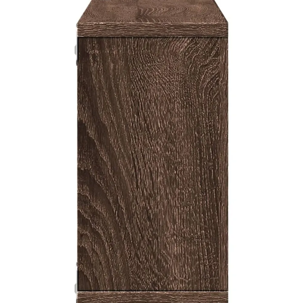 vidaXL Armario de pared madera ingeniería marrón roble 100x16x30 cm Marrón roble Hot