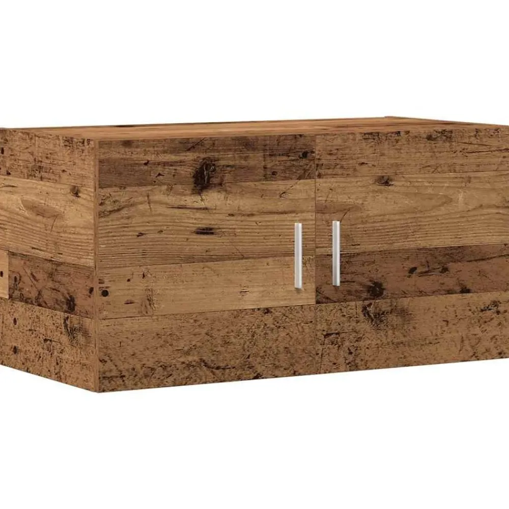 vidaXL Armario de pared madera ingeniería envejecida 80x39x40 cm Madera antigua Outlet