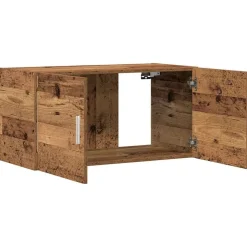 vidaXL Armario de pared madera ingeniería envejecida 80x39x40 cm Madera antigua Outlet
