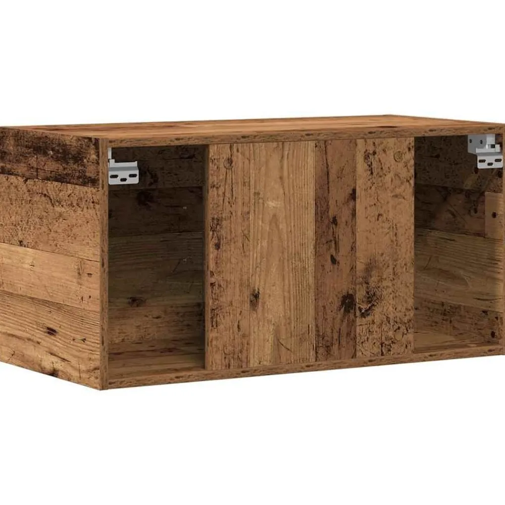vidaXL Armario de pared madera ingeniería envejecida 80x39x40 cm Madera antigua Outlet