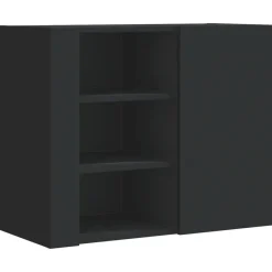vidaXL Estanterías-Armario de pared madera de ingeniería 75x35x60 cm