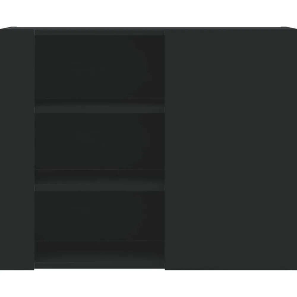 vidaXL Estanterías-Armario de pared madera de ingeniería 75x35x60 cm