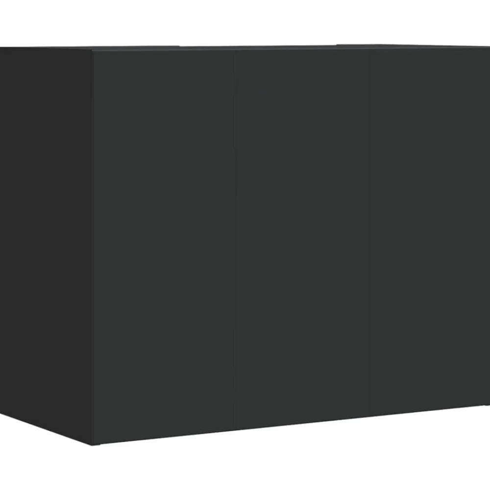 vidaXL Estanterías-Armario de pared madera de ingeniería 75x35x60 cm