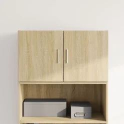 vidaXL Armarios Y Almacenamiento-Armario de pared madera ingeniería 70x42,5x40 cm