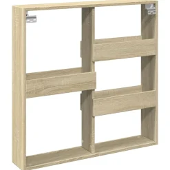 vidaXL Armario de pared madera de ingeniería 80x15x80 cm Roble Sonoma New