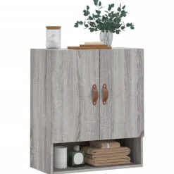 vidaXL Armario de pared madera de ingeniería 60x31x70 cm Gris sonoma Best