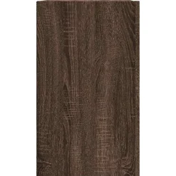 vidaXL Estanterías-Armario de pared madera de ingeniería marrón roble 75x35x60 cm