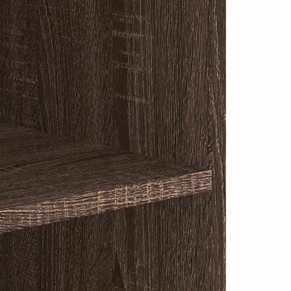 vidaXL Estanterías-Armario de pared madera de ingeniería marrón roble 75x35x60 cm