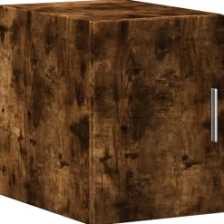 vidaXL Armario de pared madera ingeniería 30x42,5x40 cm Roble ahumado Sale