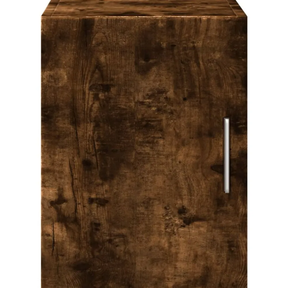 vidaXL Armario de pared madera ingeniería 30x42,5x40 cm Roble ahumado Sale
