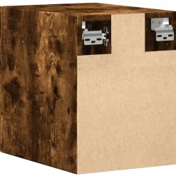 vidaXL Armario de pared madera ingeniería 30x42,5x40 cm Roble ahumado Sale