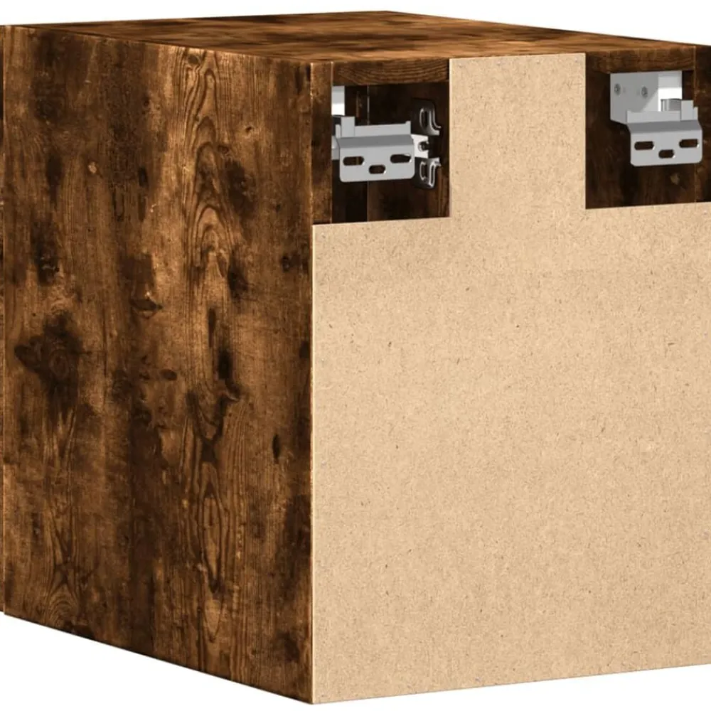 vidaXL Armario de pared madera ingeniería 30x42,5x40 cm Roble ahumado Sale
