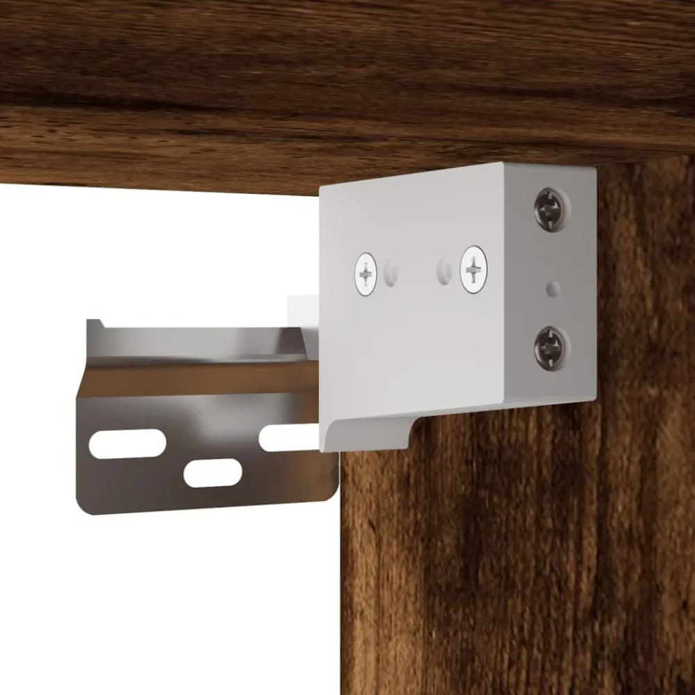 vidaXL Armario de pared madera ingeniería 30x42,5x40 cm Roble ahumado Sale
