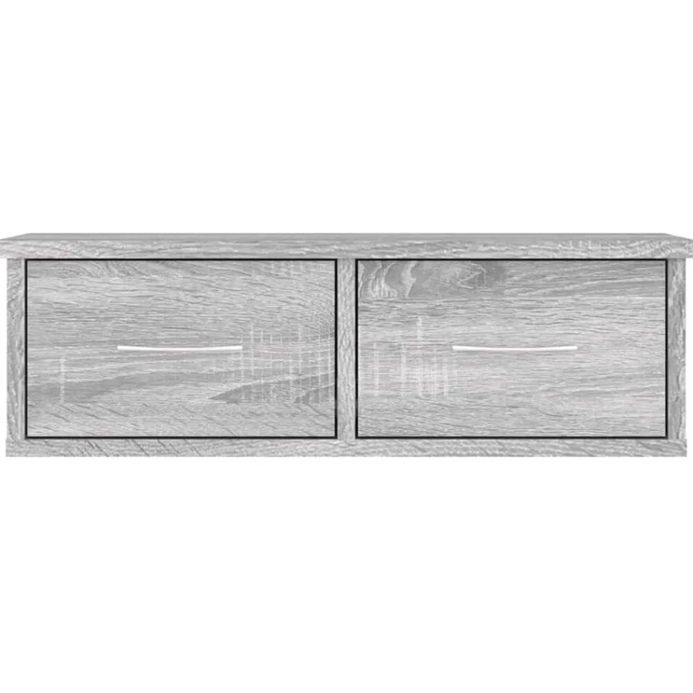 vidaXL Estanterías-Armario de pared madera contrachapada 60x26x18,5 cm