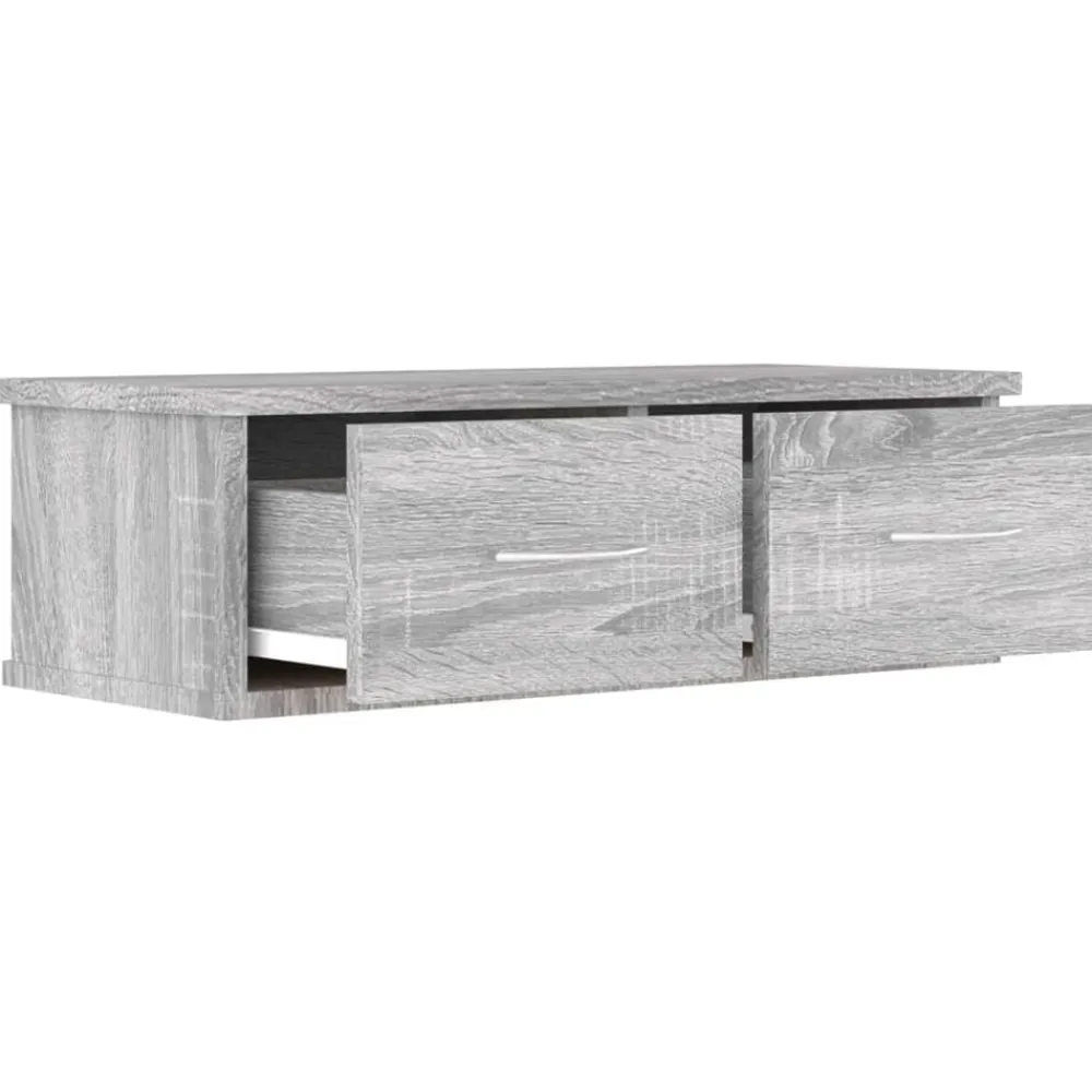 vidaXL Estanterías-Armario de pared madera contrachapada 60x26x18,5 cm