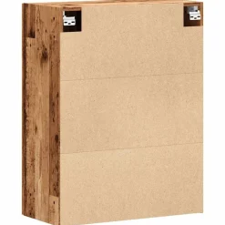 vidaXL Armarios Y Almacenamiento-Armario de pared madera de ingeniería envejecida 69,5x34x90 cm
