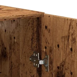 vidaXL Armarios Y Almacenamiento-Armario de pared madera de ingeniería envejecida 69,5x34x90 cm