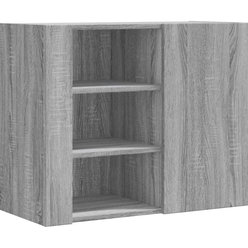 vidaXL Armario de pared madera de ingeniería 75x35x60 cm Gris sonoma Sale