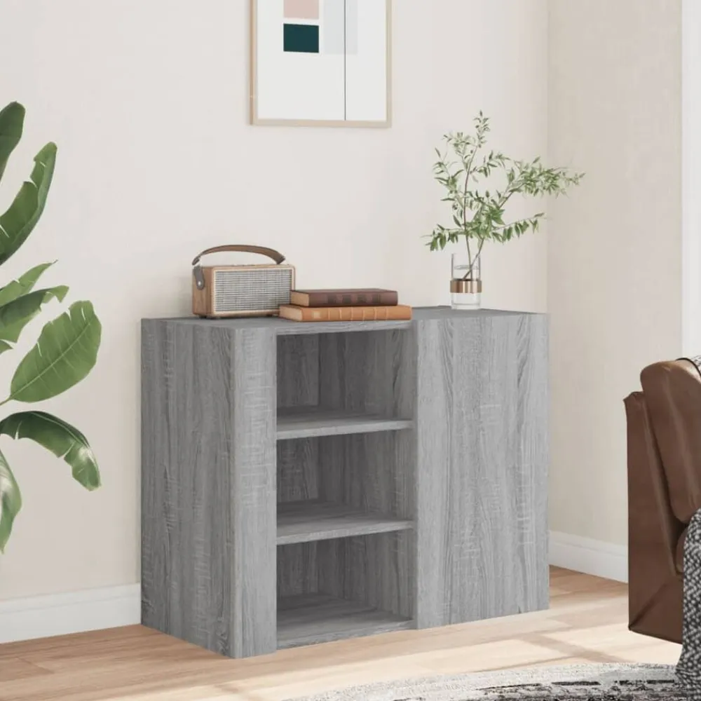 vidaXL Armario de pared madera de ingeniería 75x35x60 cm Gris sonoma Sale