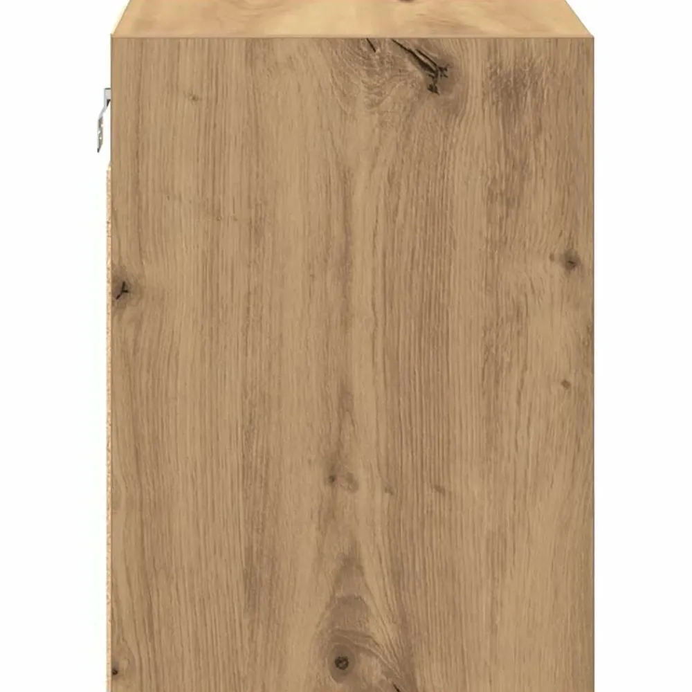 vidaXL Almacenamiento Industrial-Armario de pared para garaje madera ingeniería artesanal roble