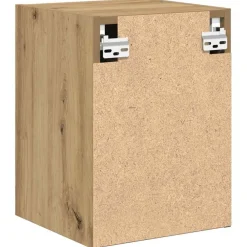 vidaXL Almacenamiento Industrial-Armario de pared para garaje madera ingeniería artesanal roble