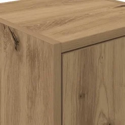 vidaXL Almacenamiento Industrial-Armario de pared para garaje madera ingeniería artesanal roble