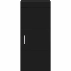 vidaXL Armario de pared para baño TULUM 37 x 24,5 x 86 cm Negro Discount