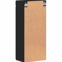vidaXL Armario de pared para baño TULUM 37 x 24,5 x 86 cm Negro Discount