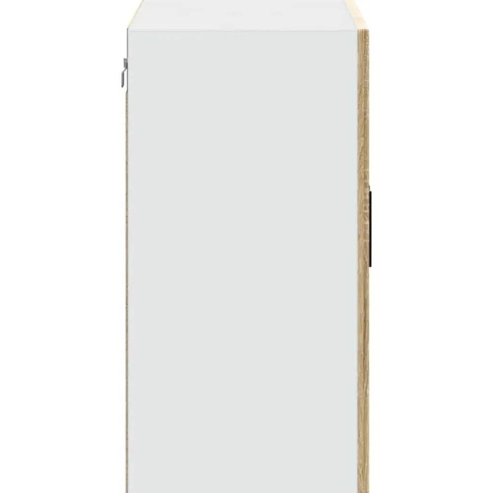 vidaXL Armarios Y Almacenamiento-Armario de pared para cocina puerta cristal Porto roble sonoma