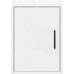 vidaXL Armario de pared para garaje madera de ingeniería Blanco Best