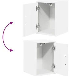 vidaXL Armario de pared para garaje madera de ingeniería Blanco Best