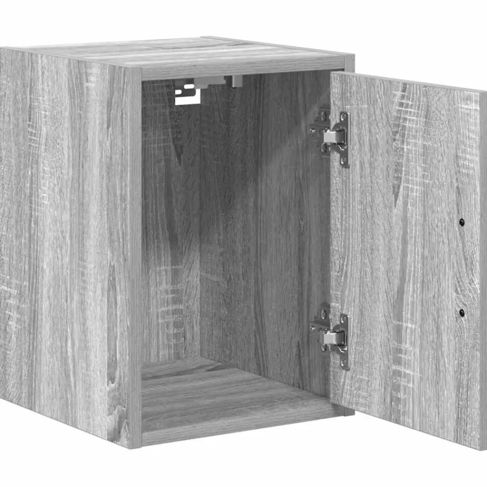 vidaXL Armario de pared para garaje madera de ingeniería Gris sonoma Clearance