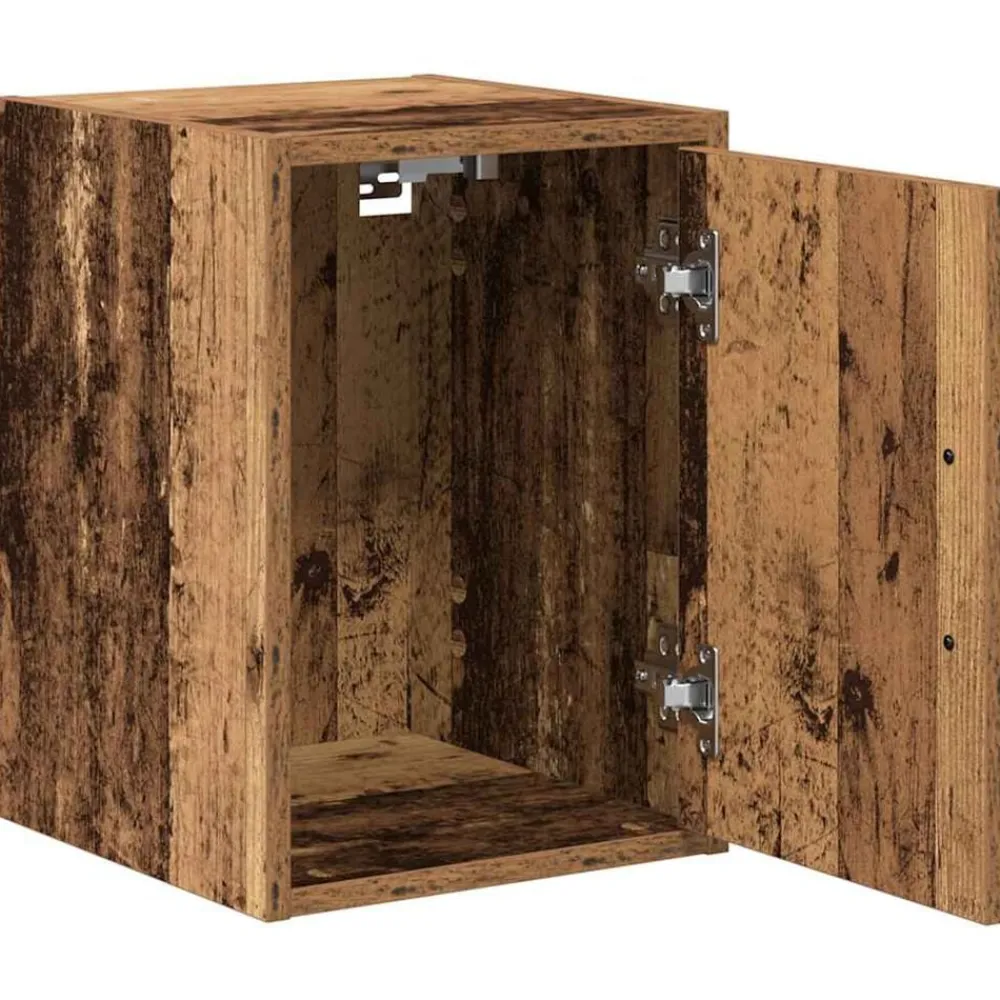 vidaXL Armario de pared para garaje madera ingeniería Madera antigua Clearance