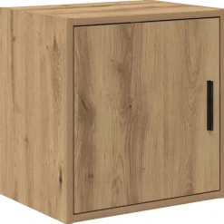 vidaXL Almacenamiento Industrial-Armario de pared para garaje madera ingeniería artesanal roble