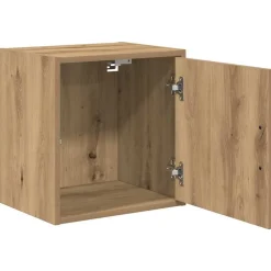 vidaXL Almacenamiento Industrial-Armario de pared para garaje madera ingeniería artesanal roble