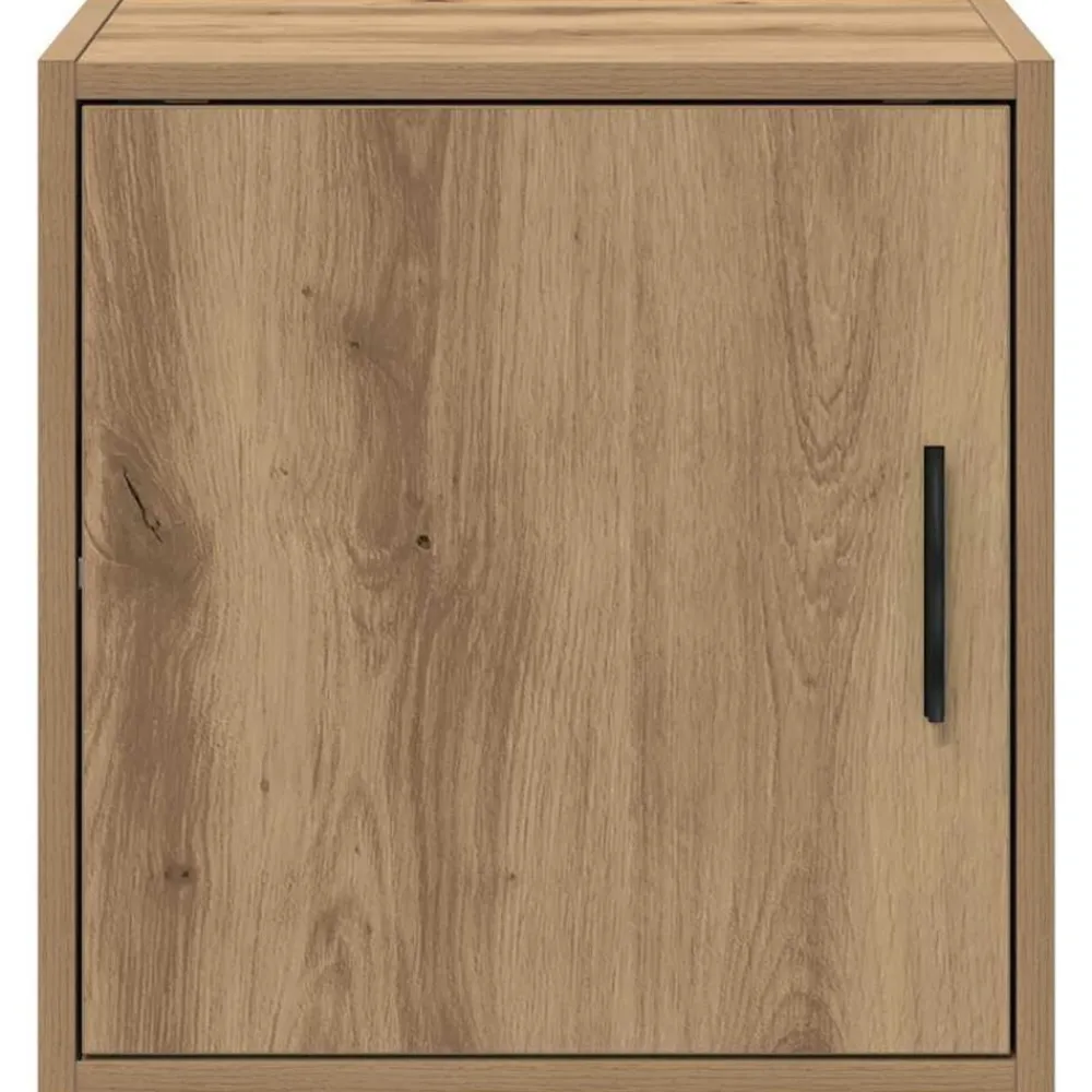 vidaXL Almacenamiento Industrial-Armario de pared para garaje madera ingeniería artesanal roble