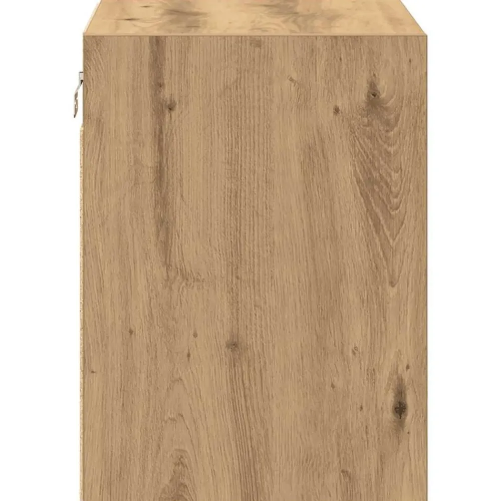 vidaXL Almacenamiento Industrial-Armario de pared para garaje madera ingeniería artesanal roble