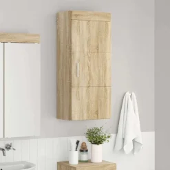 vidaXL Armarios Y Almacenamiento-Armario de pared para baño TULUM 37 x 24,5 x 86 cm