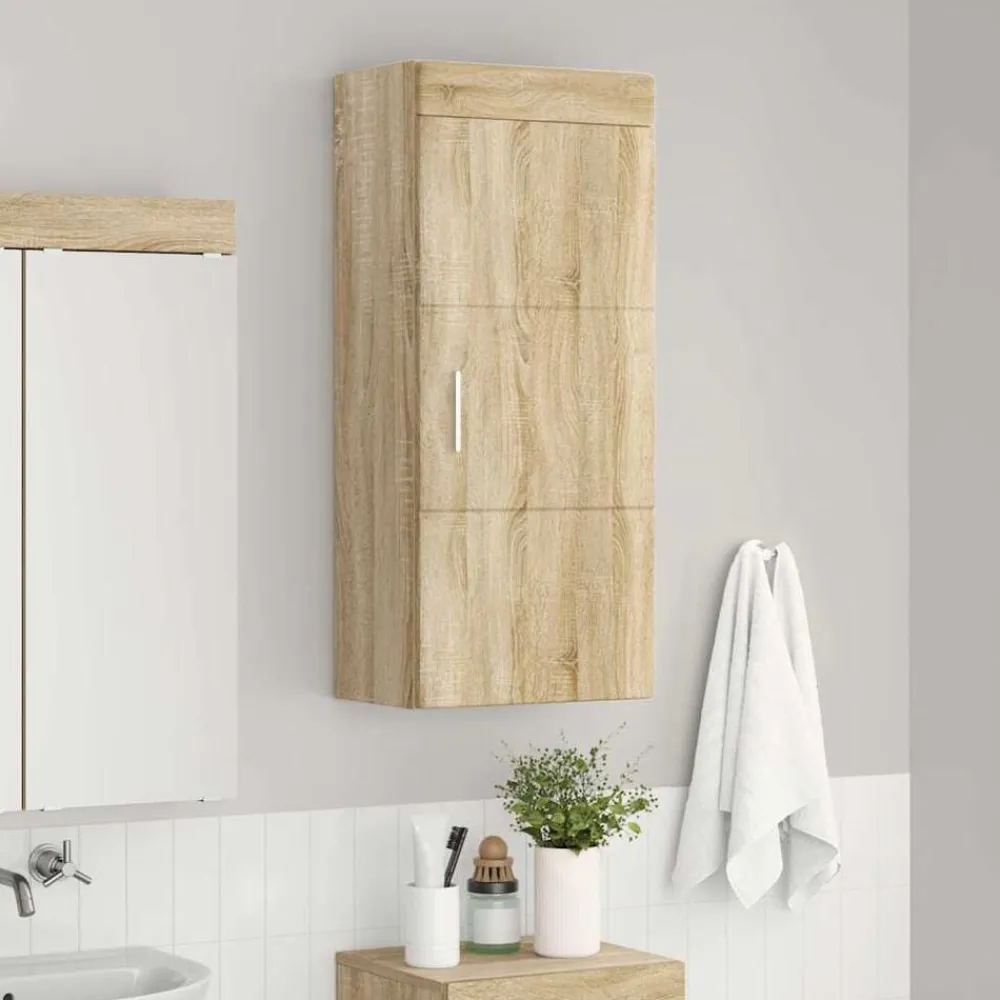 vidaXL Armarios Y Almacenamiento-Armario de pared para baño TULUM 37 x 24,5 x 86 cm
