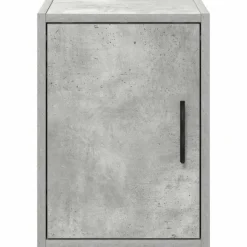 vidaXL Almacenamiento Industrial-Armario de pared para garaje madera de ingeniería gris hormigón