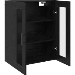 vidaXL Armario de pared 69.5 x 34 x 90 cm Roble negro Clearance