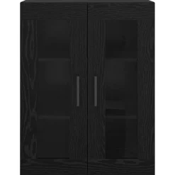 vidaXL Armario de pared 69.5 x 34 x 90 cm Roble negro Clearance