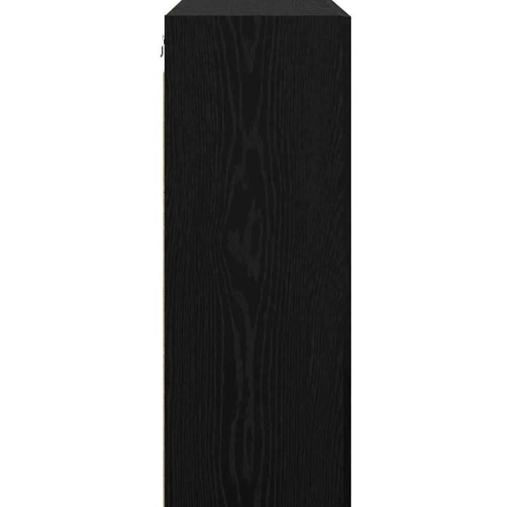 vidaXL Armario de pared 69.5 x 34 x 90 cm Roble negro Clearance