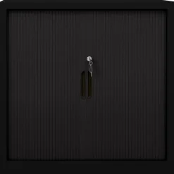 vidaXL Armario de puerta corredera acero 90x40x90 cm Negro Clearance
