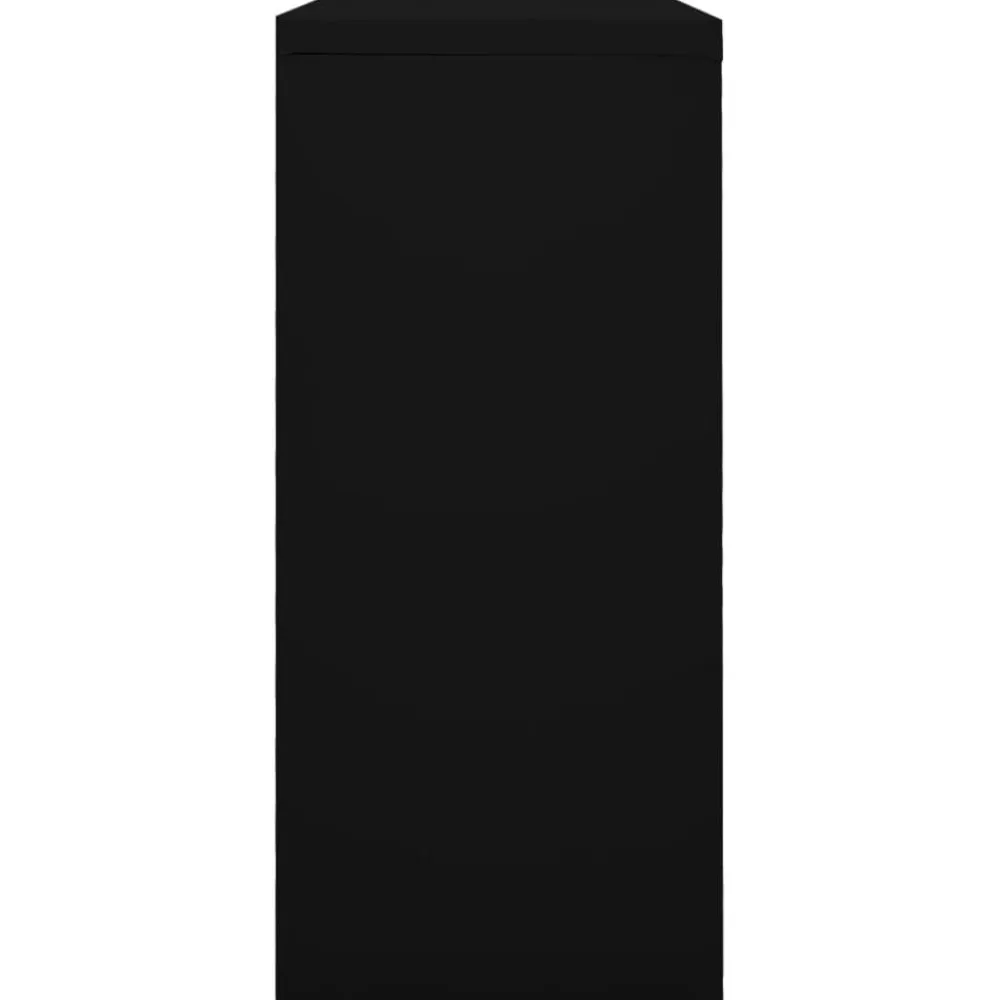 vidaXL Armario de puerta corredera acero 90x40x90 cm Negro Clearance