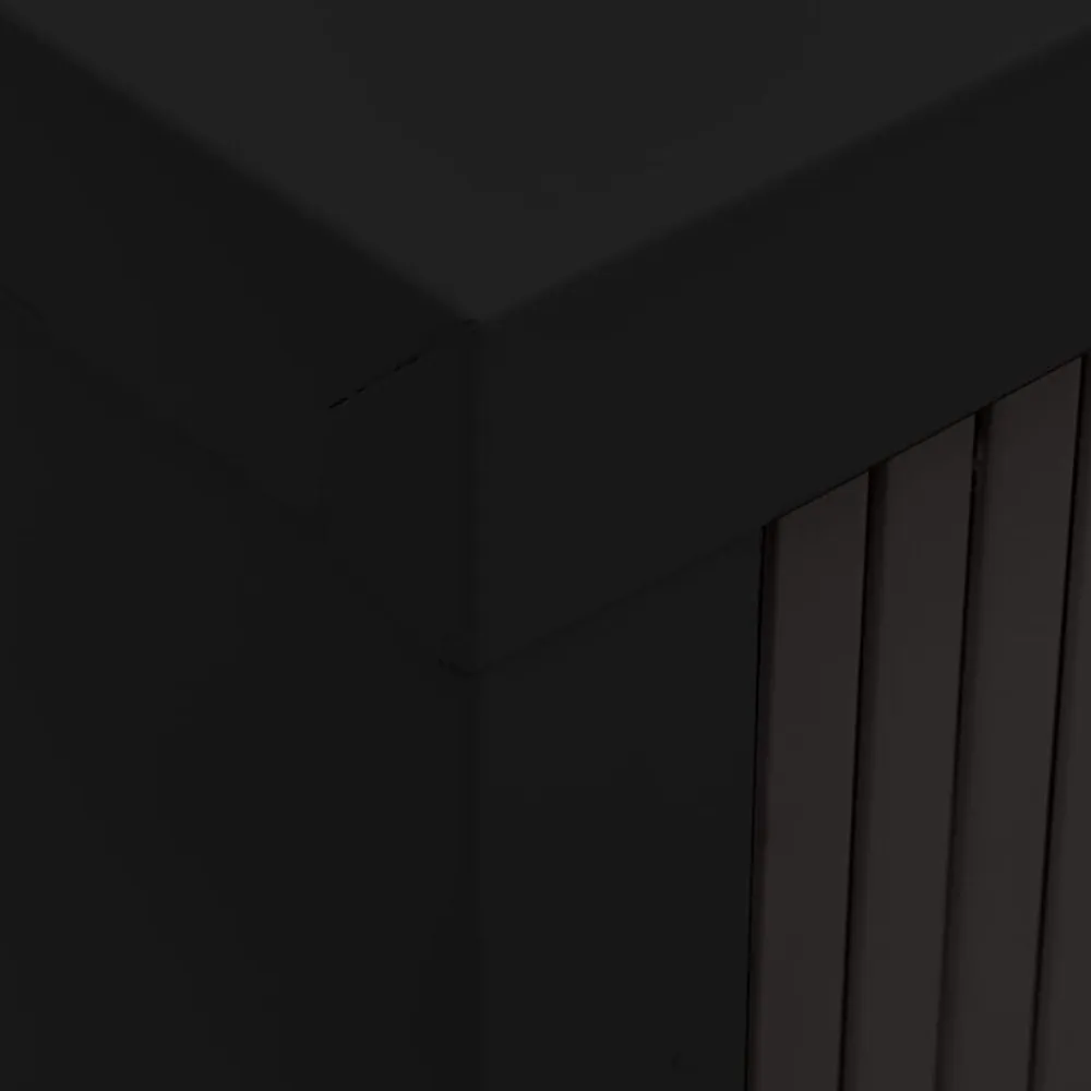 vidaXL Armario de puerta corredera acero 90x40x90 cm Negro Clearance