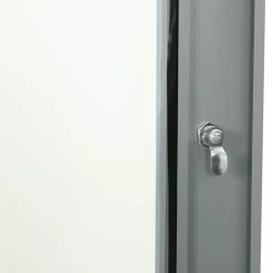 vidaXL Armario de red con almacenamiento 60 x 45 x 35 cm Acero Gris New