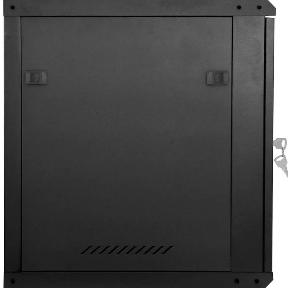 vidaXL Armario de red con almacenamiento 60 x 45 x 65 cm Acero Negro Clearance